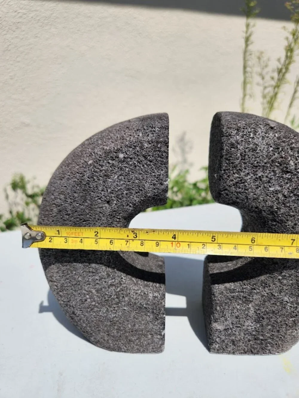 West Elm Lava Stone Bookends Book Ends Rock HEAVY Set of 2 Pair Minimalist